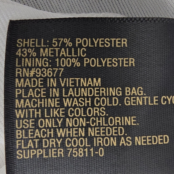 Worthington Shimmering Silver Blouse - Picture 5 of 6